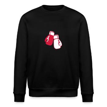 gant de boxe sport 12 - Sweat bio ROLLER Stanley/Stella Unisexe - noir - Devant - Nik (191cm)