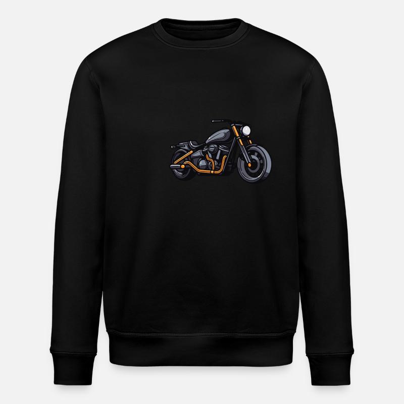 Motorcycle Biker - Stanley/Stella ROLLER Unisex Organic Sweatshirt - black