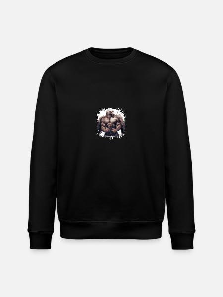 Eagle Muscles - Stanley/Stella ROLLER Unisex Organic Sweatshirt - black