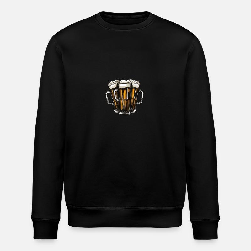 Bier Gläser - Stanley/Stella Unisex Bio-Sweatshirt ROLLER - Schwarz