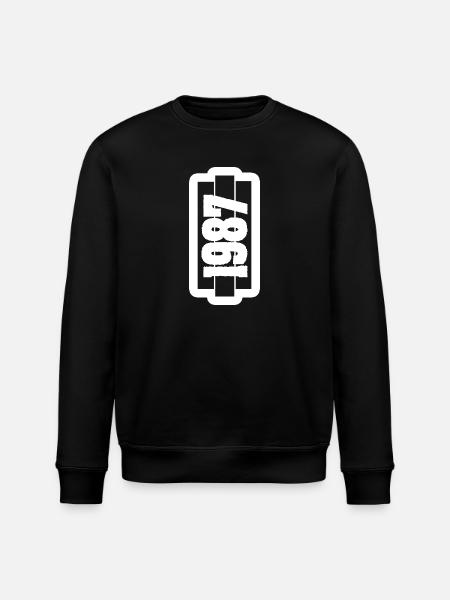 Year 1987 - Stanley/Stella ROLLER Unisex Organic Sweatshirt - black