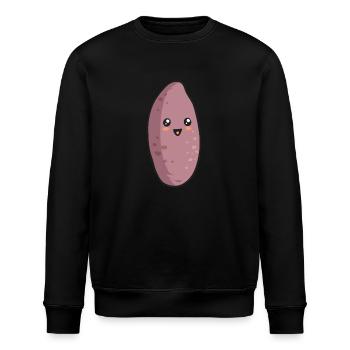 Légumes-racines de patates douces - Sweat bio ROLLER Stanley/Stella Unisexe - noir - Devant - Nik (191cm)