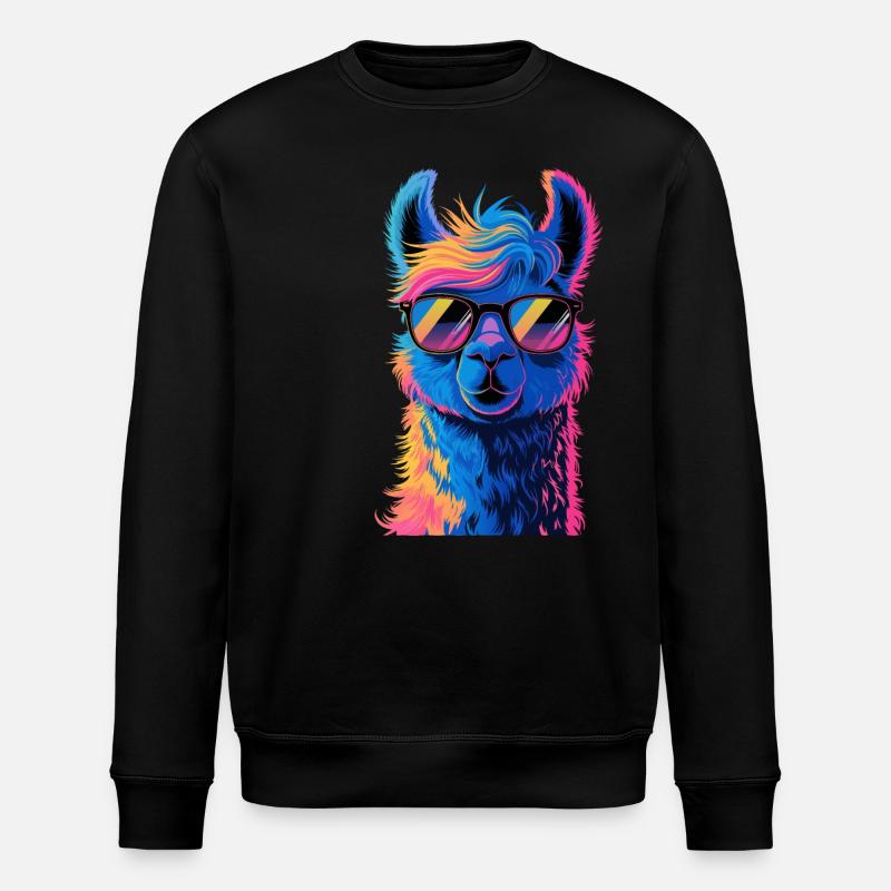 Lama alpaga - Sweat bio ROLLER Stanley/Stella Unisexe - noir