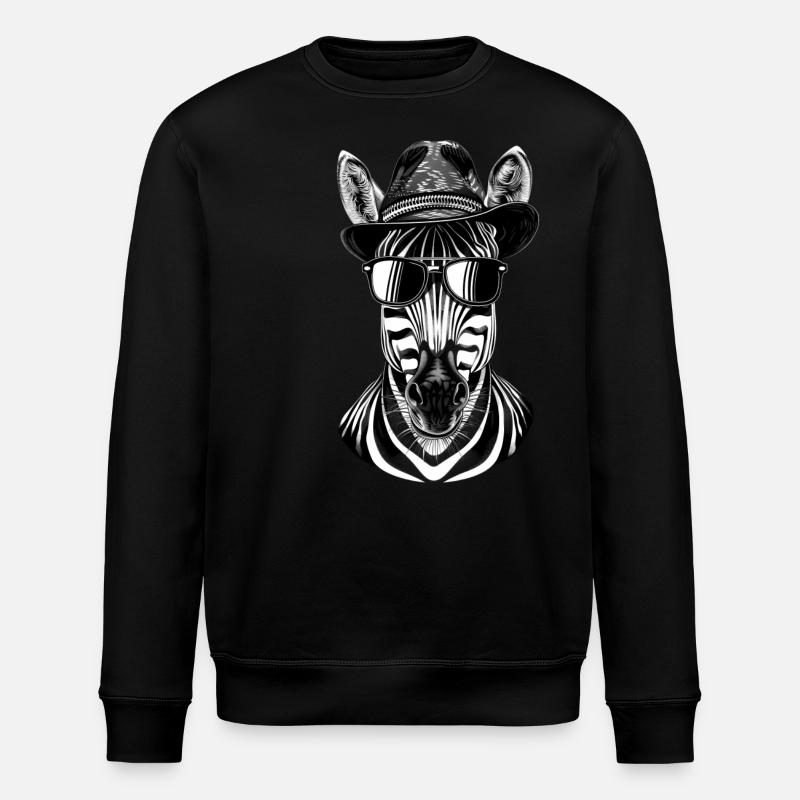 Zebra - Stanley/Stella Unisex Bio-Sweatshirt ROLLER - Schwarz