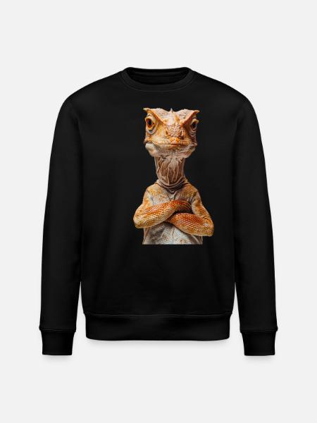 Dinosaur - Stanley/Stella ROLLER Unisex Organic Sweatshirt - black