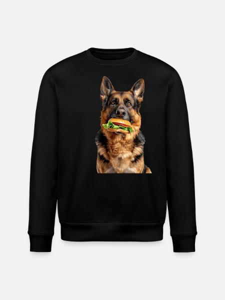 German Shepherd - Stanley/Stella ROLLER Unisex Organic Sweatshirt - black