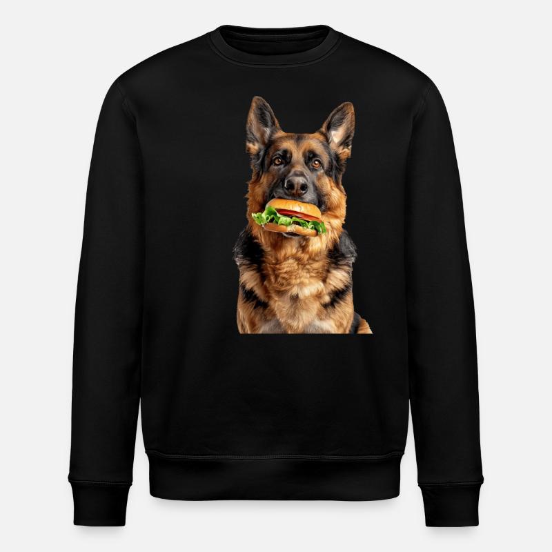German Shepherd - Stanley/Stella ROLLER Unisex Organic Sweatshirt - black