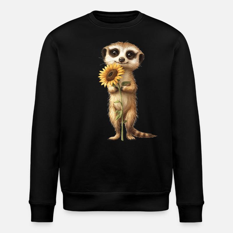 Roter Panda - Stanley/Stella Unisex Bio-Sweatshirt ROLLER - Schwarz