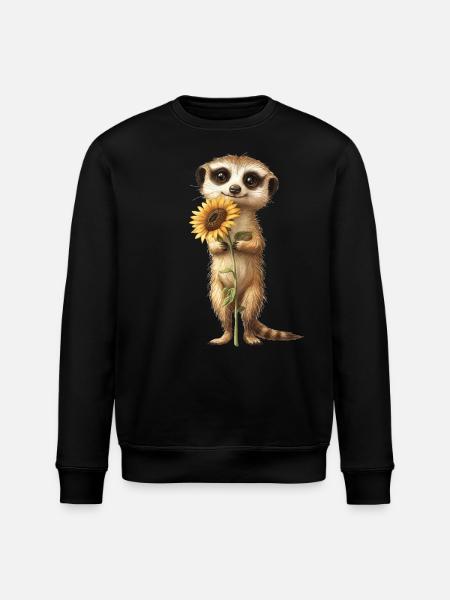 Roter Panda - Stanley/Stella Unisex Bio-Sweatshirt ROLLER - Schwarz