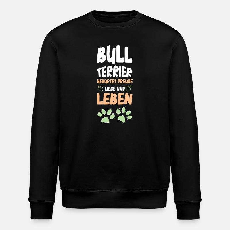 Vie amoureuse du Bull Terrier - Sweat bio ROLLER Stanley/Stella Unisexe - noir