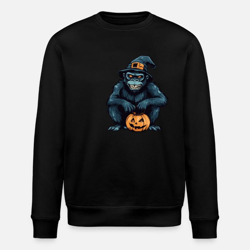 Gorilla Halloween Zombie - Stanley/Stella Unisex Bio-Sweatshirt ROLLER - Schwarz