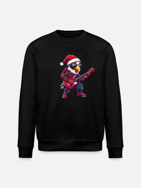 Guitare de Noël Coq - Sweat bio ROLLER Stanley/Stella Unisexe - noir
