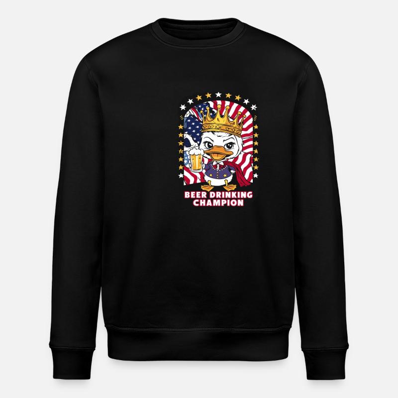 Beer Drinking Champion - Stanley/Stella Unisex Bio-Sweatshirt ROLLER - Schwarz