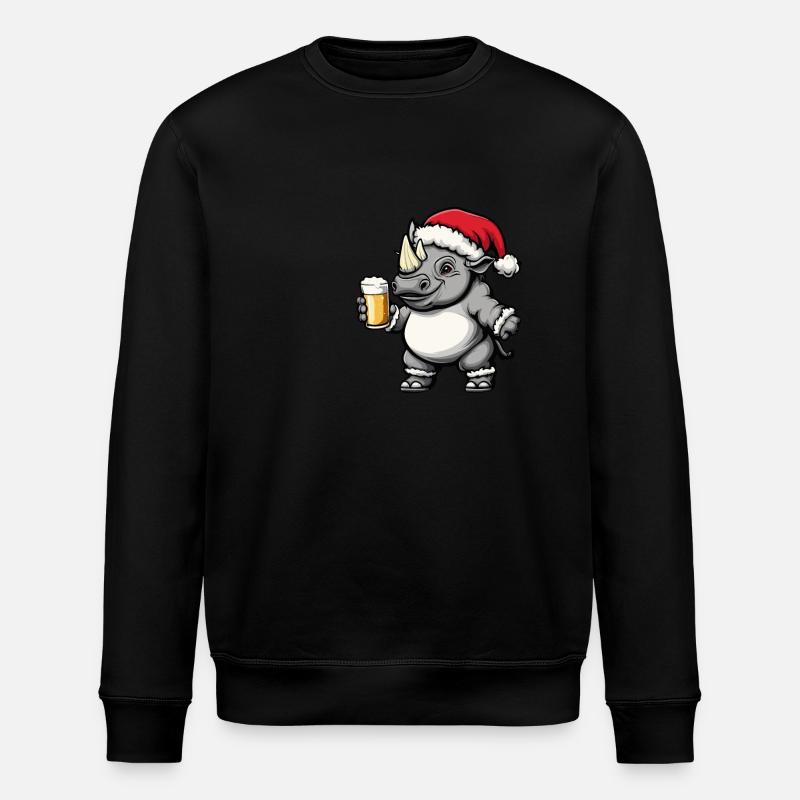 Rhino Noël bière drôle - Sweat bio ROLLER Stanley/Stella Unisexe - noir