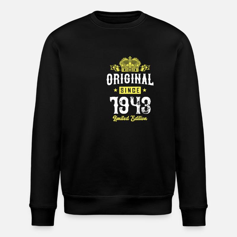 1943 Limited Edition - Stanley/Stella ROLLER Unisex Organic Sweatshirt - black