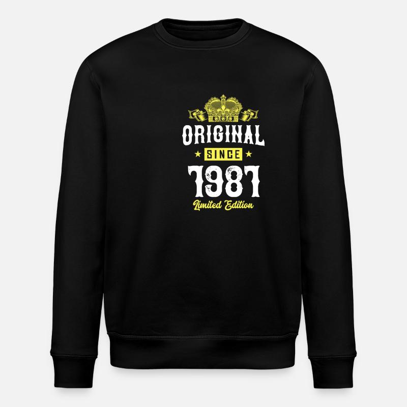 1981 Limited Edition - Stanley/Stella ROLLER Unisex Organic Sweatshirt - black