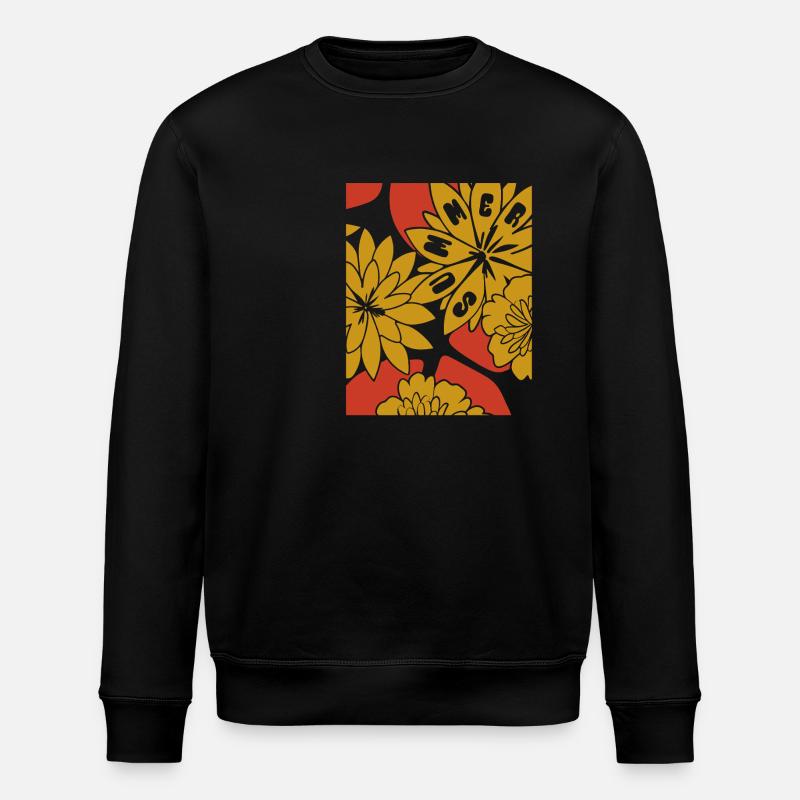 Blumen - Frühling - Blüten - Stanley/Stella Unisex Bio-Sweatshirt ROLLER - Schwarz