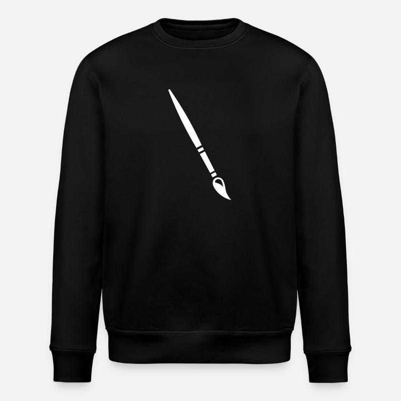 Paintbrush - Stanley/Stella ROLLER Unisex Organic Sweatshirt - black