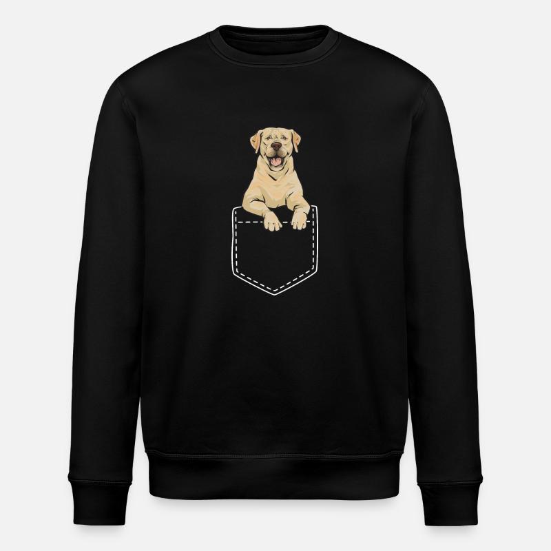 Labrador Retriever jaune - Sweat bio ROLLER Stanley/Stella Unisexe - noir