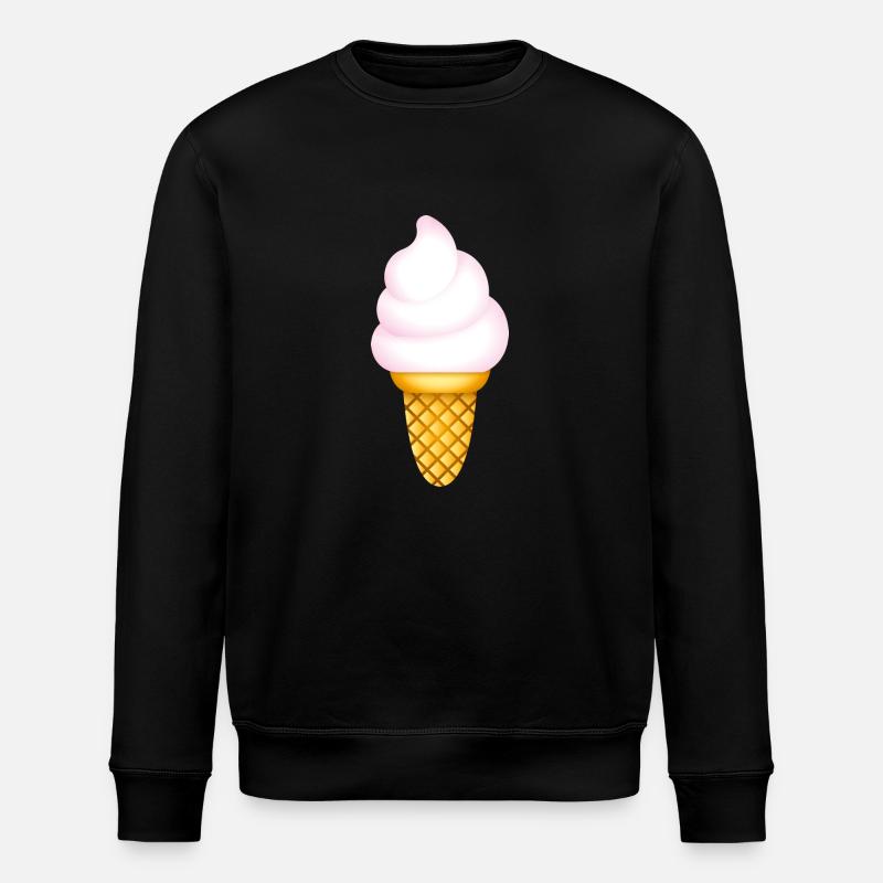Smiley Icecream - Sweat bio ROLLER Stanley/Stella Unisexe - noir