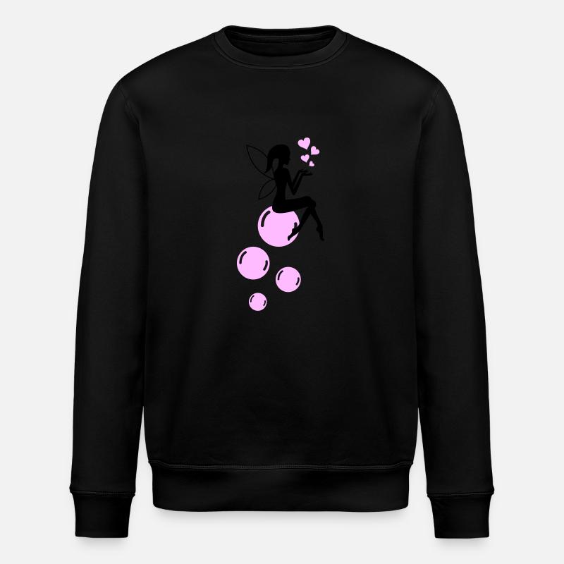 Fairy Soap Bubbles 01 - Stanley/Stella ROLLER Unisex Organic Sweatshirt - black