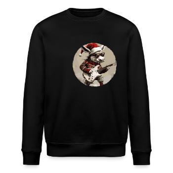 Guitare Rocker Donkey Christmas - Sweat bio ROLLER Stanley/Stella Unisexe - noir - Devant - Nik (191cm)