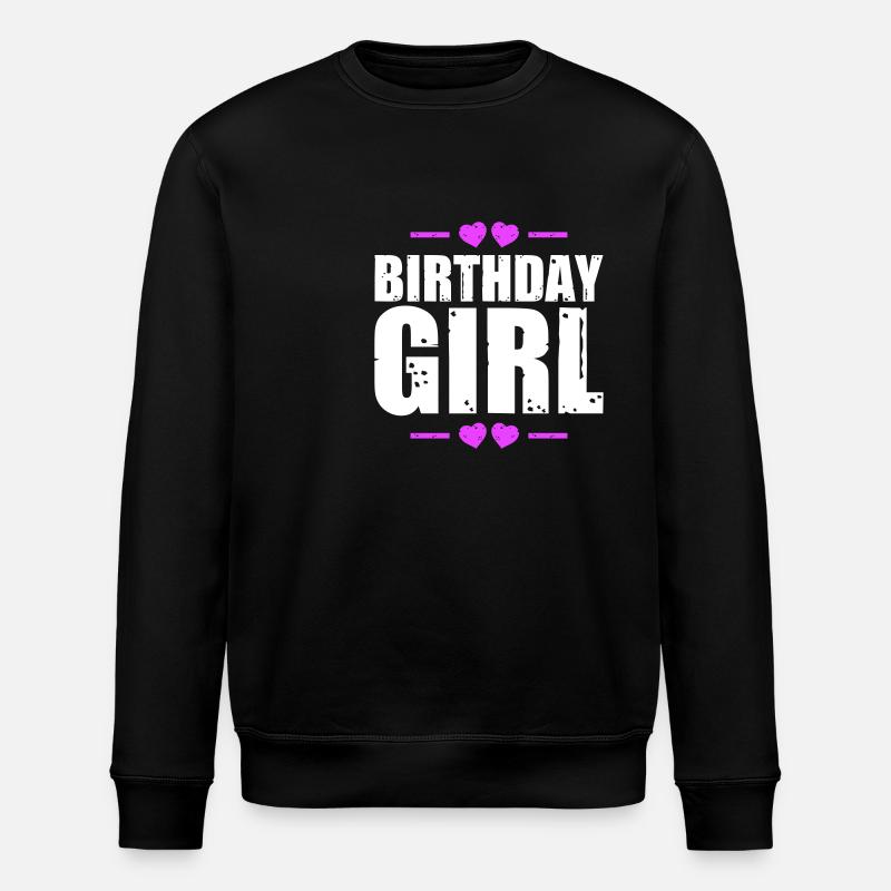 fille d’anniversaire disant - Sweat bio ROLLER Stanley/Stella Unisexe - noir