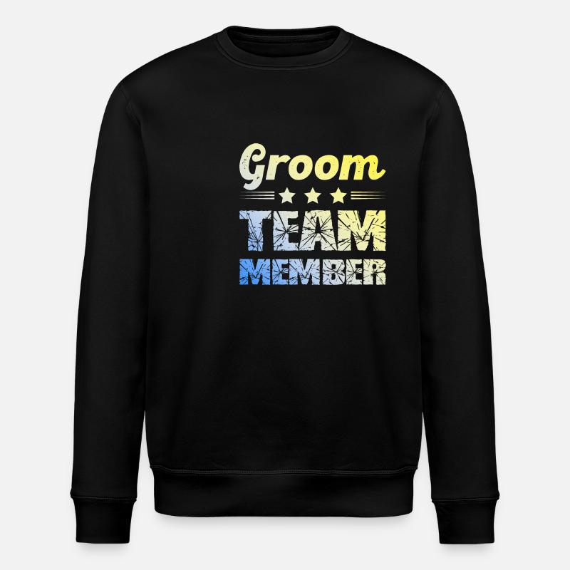 Groom Team - Stanley/Stella Unisex Bio-Sweatshirt ROLLER - Schwarz