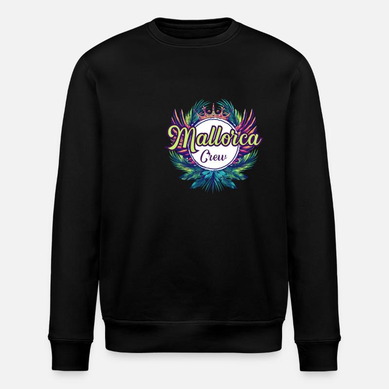 Majorque Crew Holidays - Sweat bio ROLLER Stanley/Stella Unisexe - noir