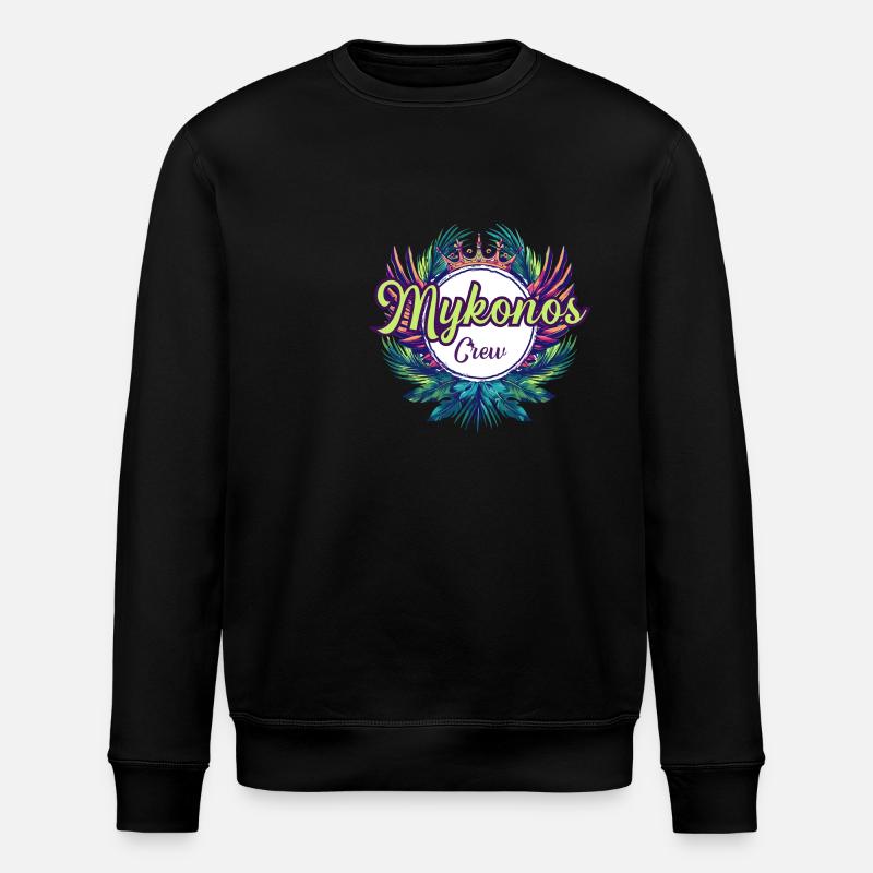 Vacances Mykonos Crew - Sweat bio ROLLER Stanley/Stella Unisexe - noir