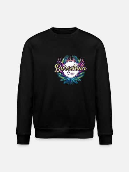 Barcelona Crew Holidays - Stanley/Stella ROLLER Unisex Organic Sweatshirt - black