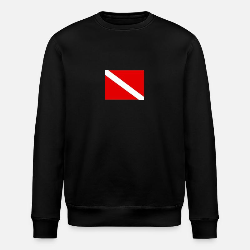 Diving flag - Sweat bio ROLLER Stanley/Stella Unisexe - noir