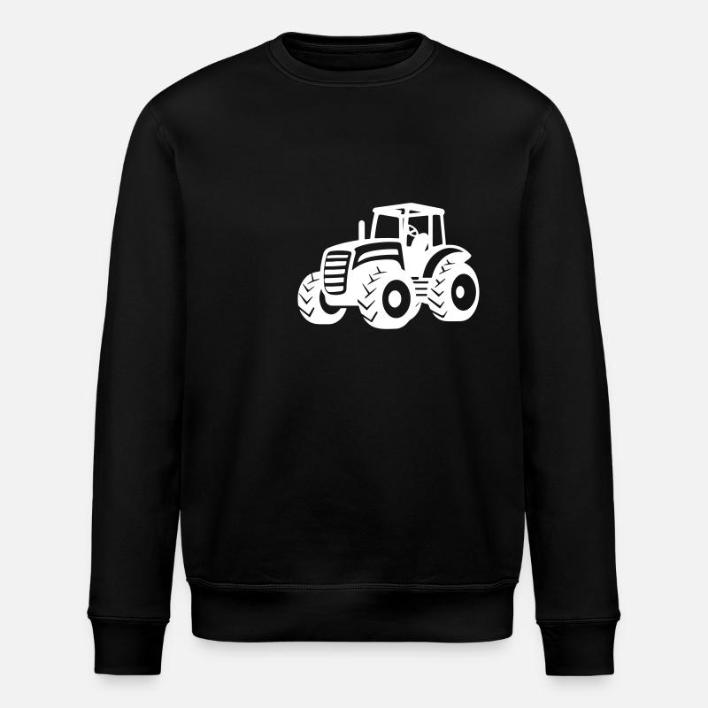 Tractor Farmer - Stanley/Stella ROLLER Unisex Organic Sweatshirt - black