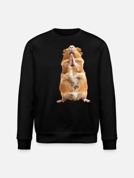 Meerschweinchen - Stanley/Stella Unisex Bio-Sweatshirt ROLLER - Schwarz