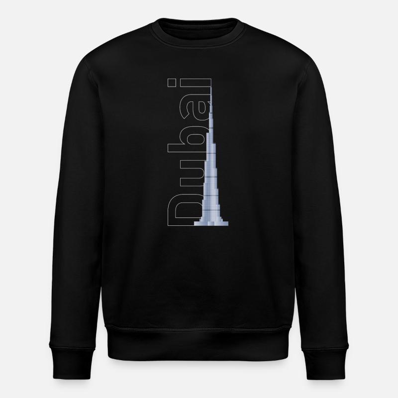 Silhouette de Dubaï – Burj Khalifa - Sweat bio ROLLER Stanley/Stella Unisexe - noir