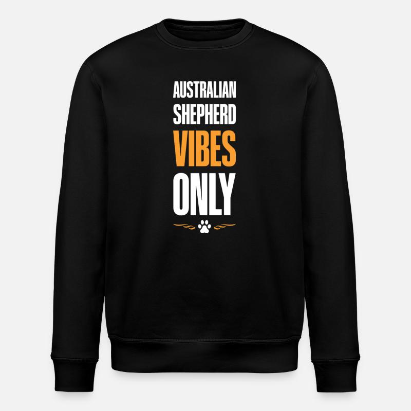 Vibrations de berger australien - Sweat bio ROLLER Stanley/Stella Unisexe - noir