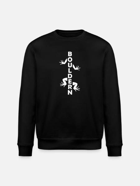 Bouldern, wie eine Echse - Stanley/Stella Unisex Bio-Sweatshirt ROLLER - Schwarz