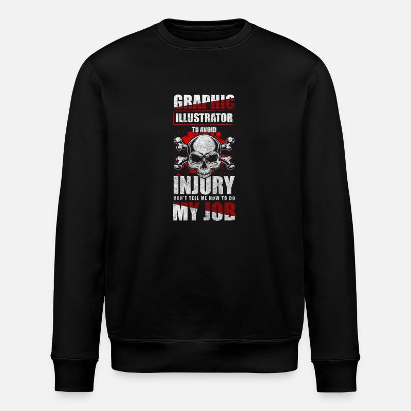 Designers, Graphistes, Peintres, Dessins - Sweat bio ROLLER Stanley/Stella Unisexe - noir