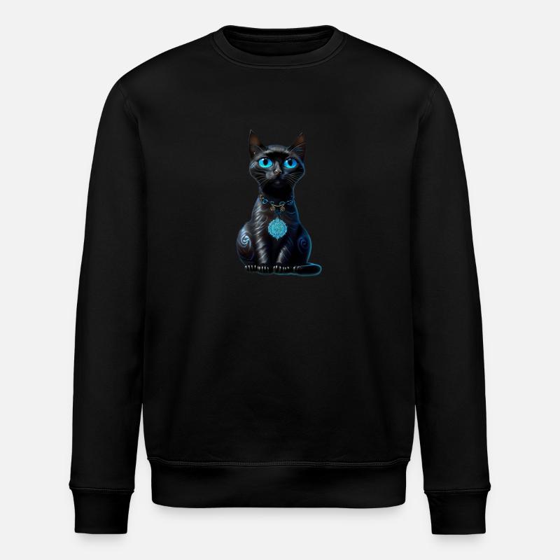 Chat de la Lune - Sweat bio ROLLER Stanley/Stella Unisexe - noir
