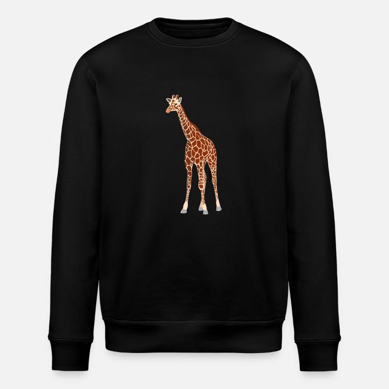 Giraffe - Stanley/Stella Unisex Bio-Sweatshirt ROLLER - Schwarz