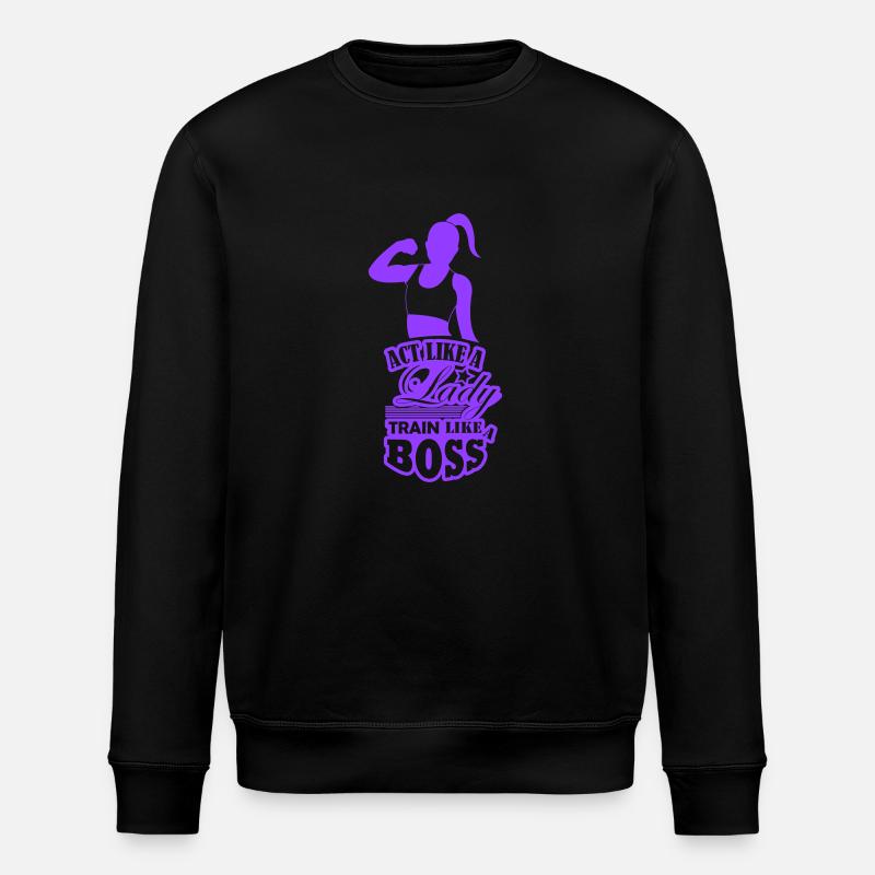 Lady train like a 001 - Stanley/Stella Unisex Bio-Sweatshirt ROLLER - Schwarz