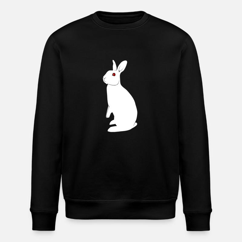 Albino Kaninchen - Stanley/Stella Unisex Bio-Sweatshirt ROLLER - Schwarz