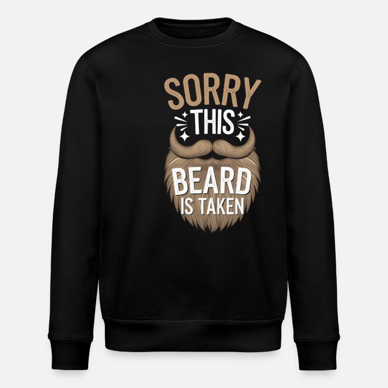Barbe Moustache Barbu Hommes - Sweat bio ROLLER Stanley/Stella Unisexe - noir