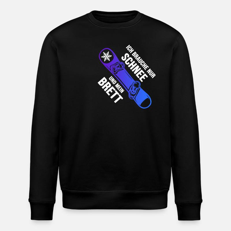 Snowboard Freestyle Snowboarder - Stanley/Stella ROLLER Unisex Organic Sweatshirt - black