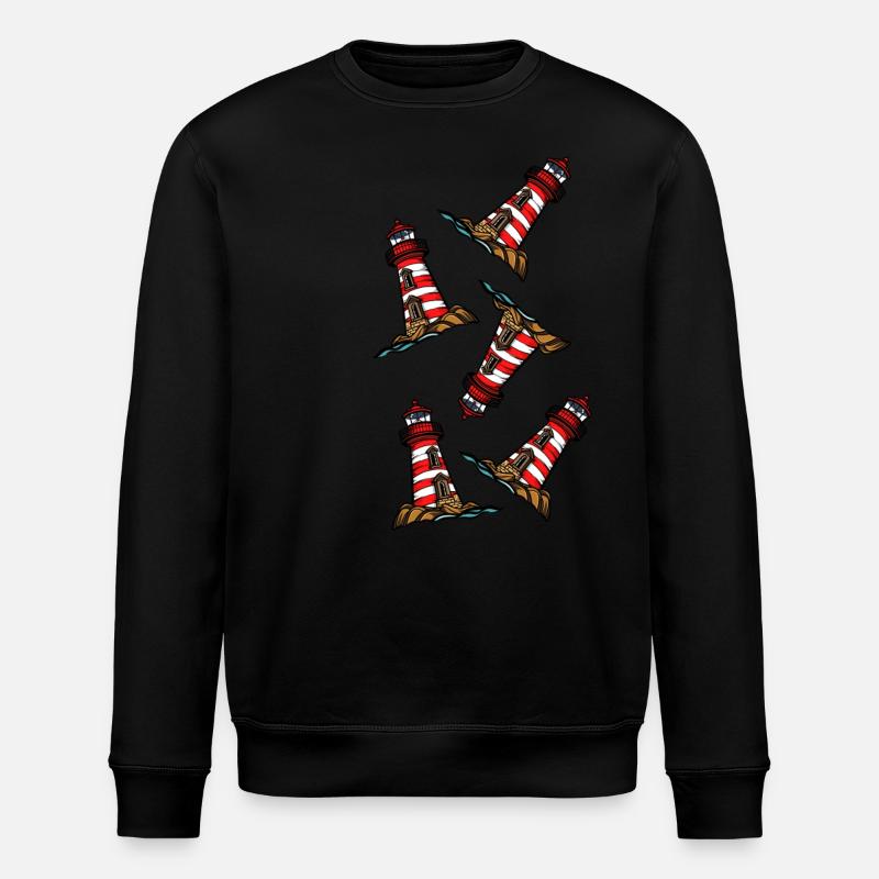 Icône du phare - Sweat bio ROLLER Stanley/Stella Unisexe - noir