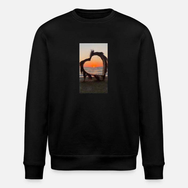 Herz - Stanley/Stella Unisex Bio-Sweatshirt ROLLER - Schwarz