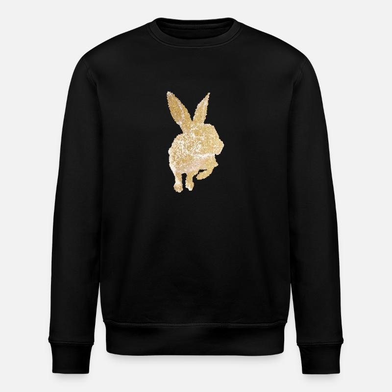 LAPIN MOSAÏQUE OR - Sweat bio ROLLER Stanley/Stella Unisexe - noir