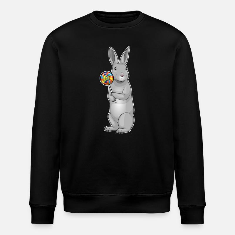 Sucette de lapin - Sweat bio ROLLER Stanley/Stella Unisexe - noir