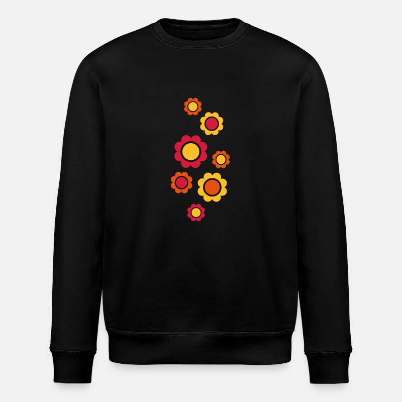 Fleur - Sweat bio ROLLER Stanley/Stella Unisexe - noir