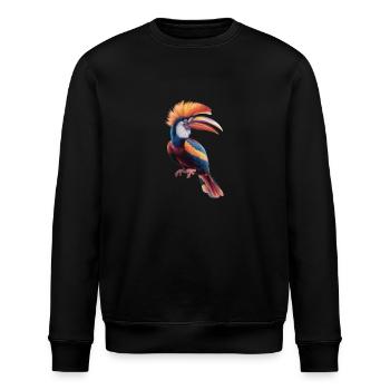 Lebendiges Spektrum-Finch - Stanley/Stella Unisex Bio-Sweatshirt ROLLER - Schwarz - Vorne - Nik (191cm)
